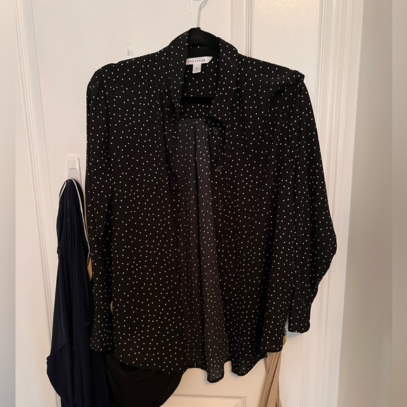POPSUGAR Polka Dot Button Up - Picture 2 of 3